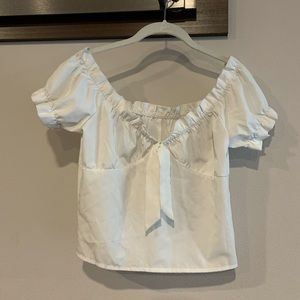 White Milkmaid Top